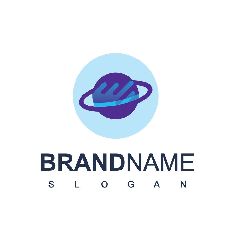 Planet Logo Design Template vector