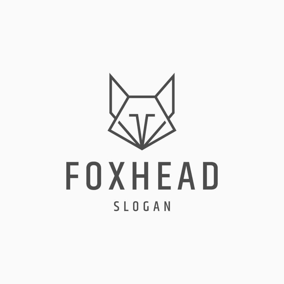 Wolf head logo icon design template vector
