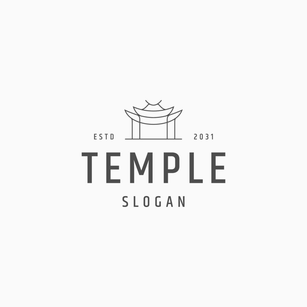 Temple logo icon design template vector