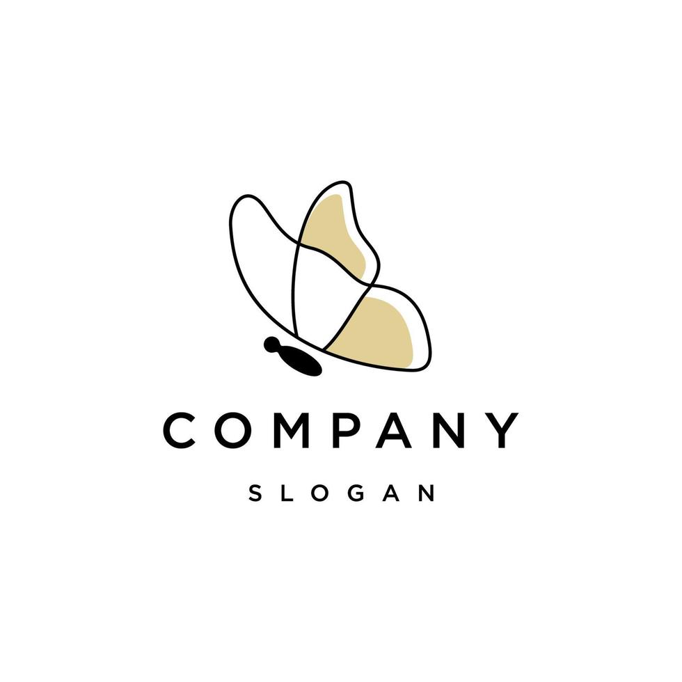Butterfly logo icon design template vector