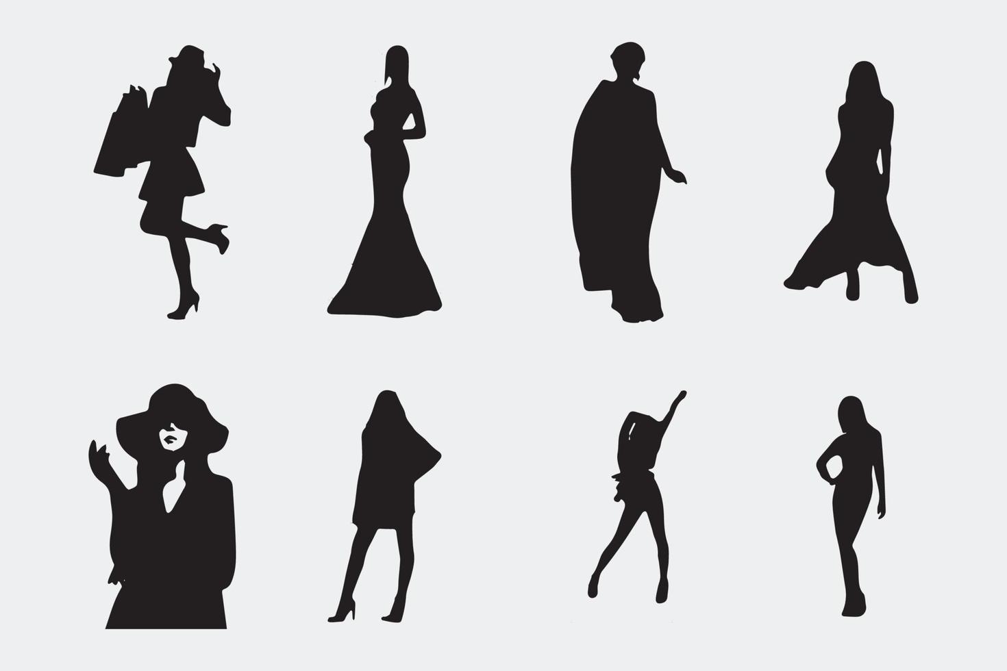 Fashion Model Silhouette vector