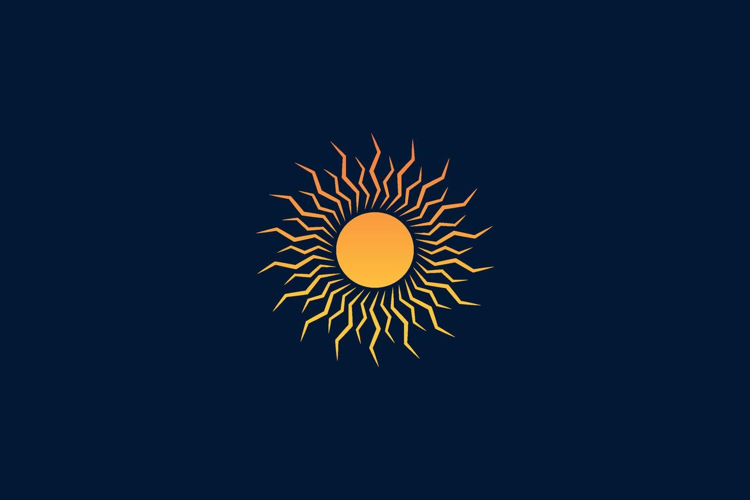 Sunburst Logo Design Template vector