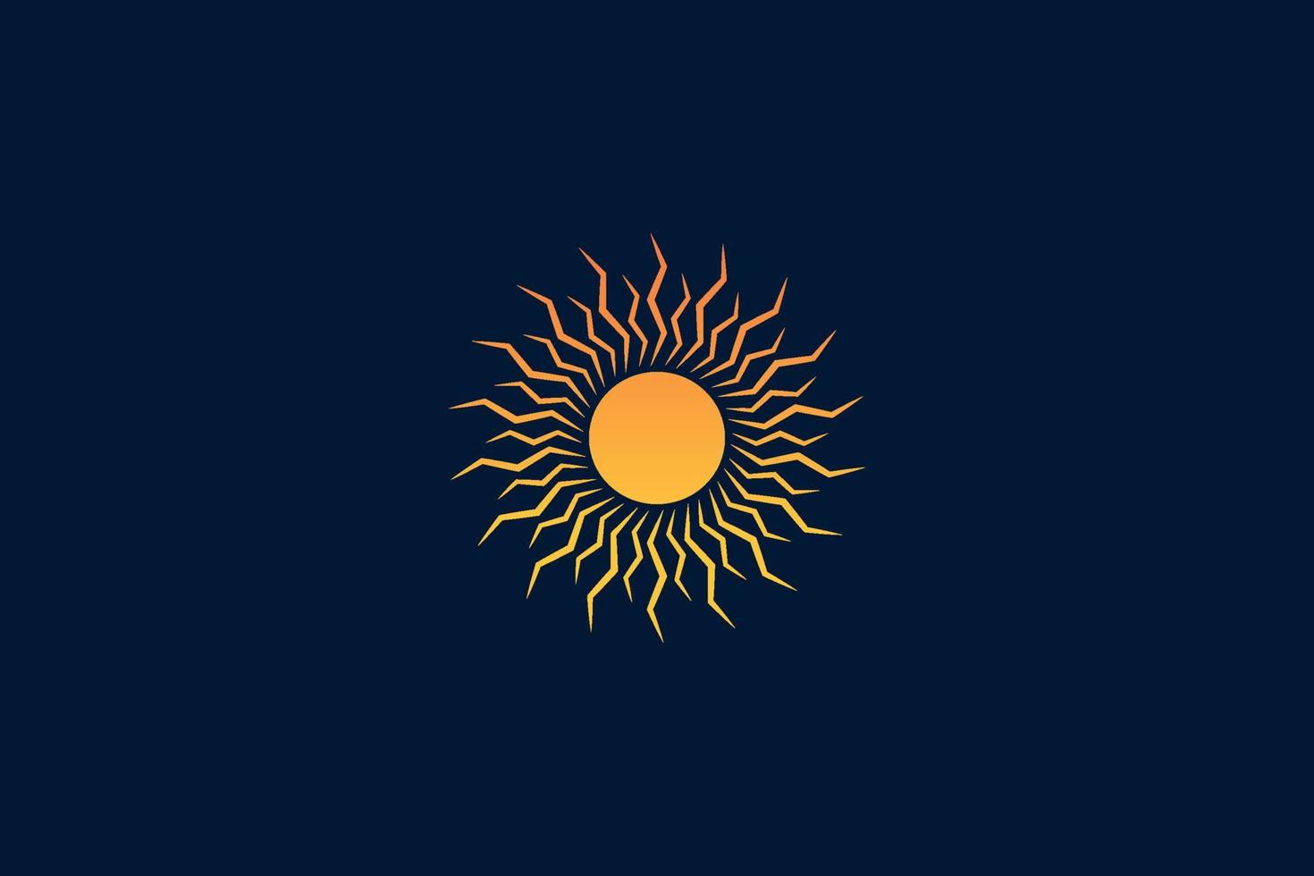 plantilla de diseño de logotipo de rayos de sol vector