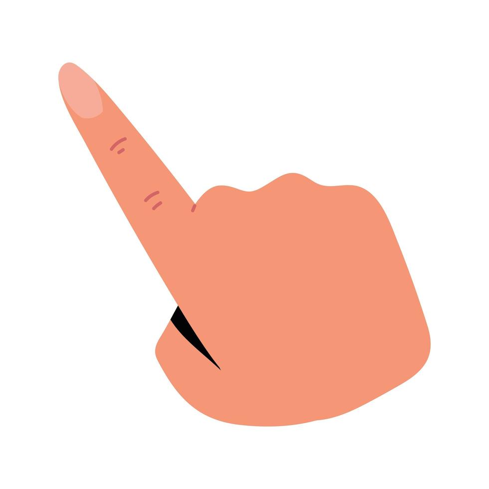 hand index finger vector