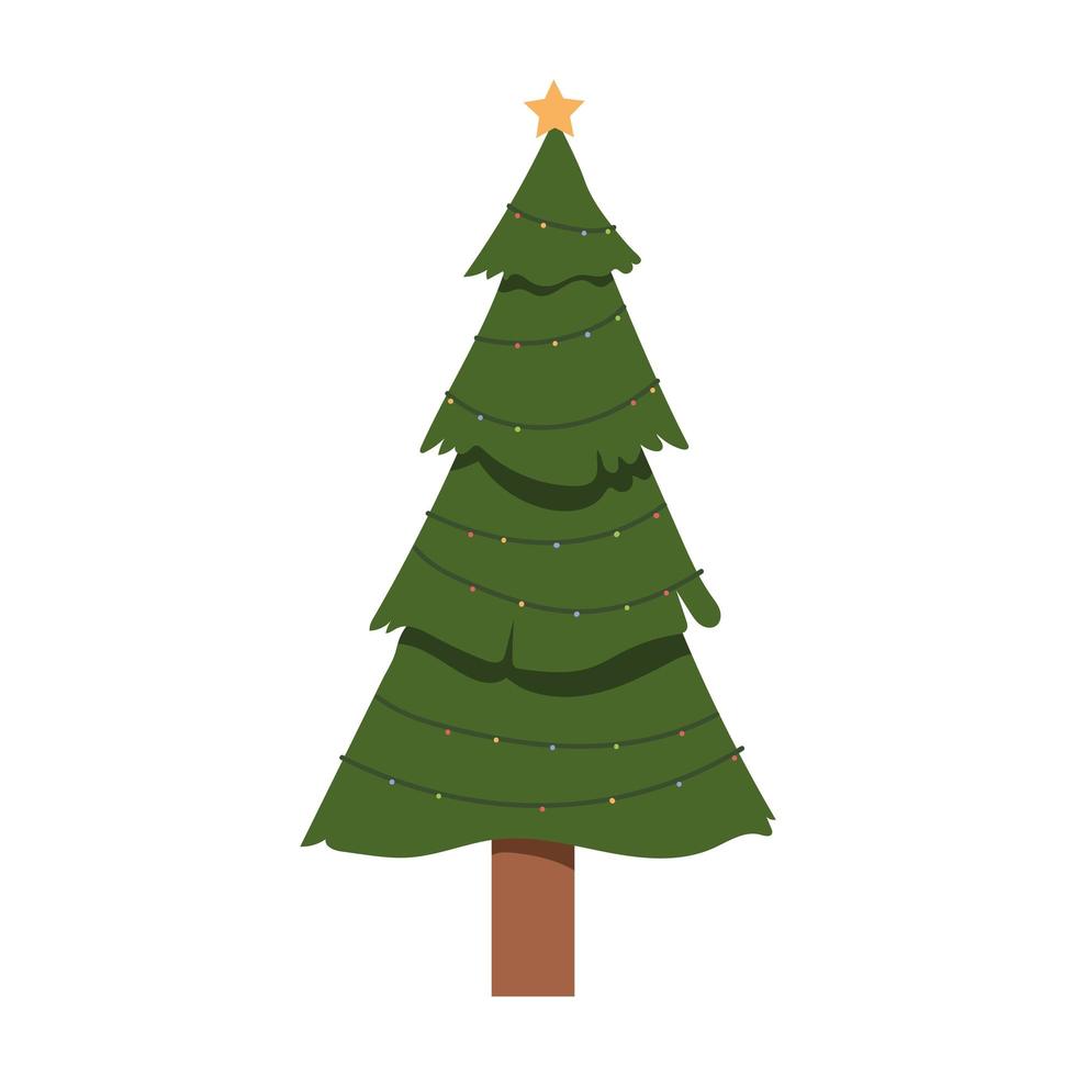 pine tree christmas vector