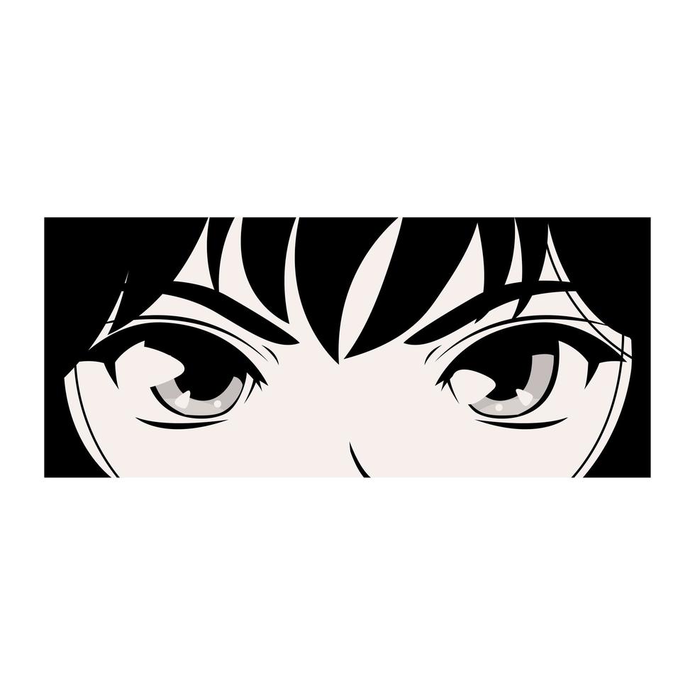 cara de manga de cerca vector