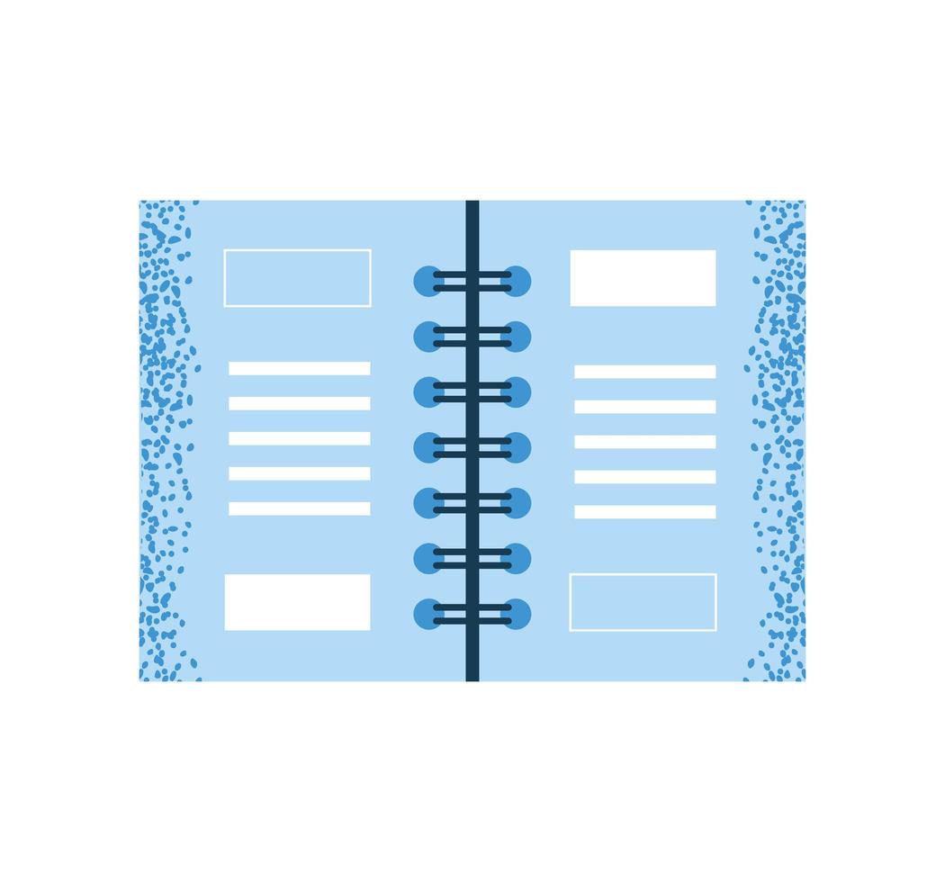 open notepad icon vector