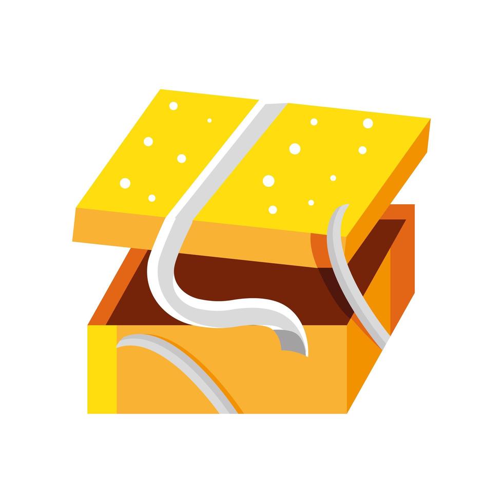 gift box with ribbon vector