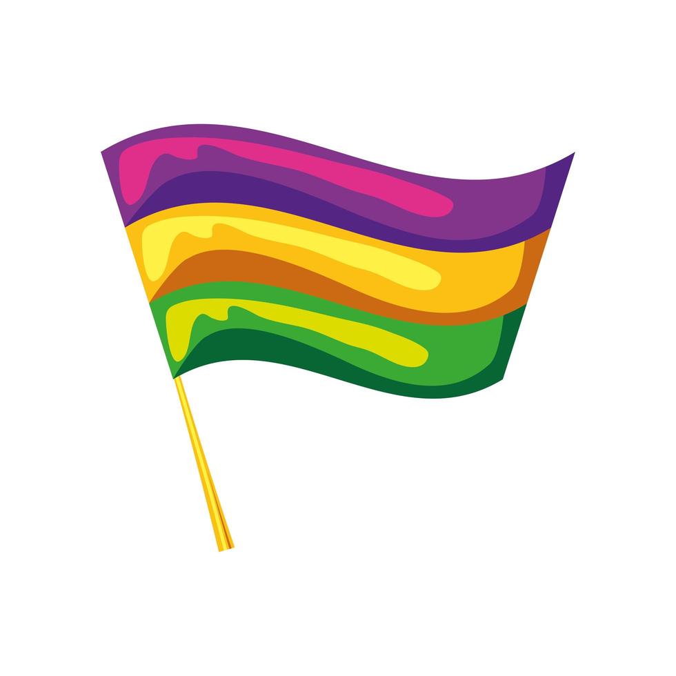 mardi gras flag vector