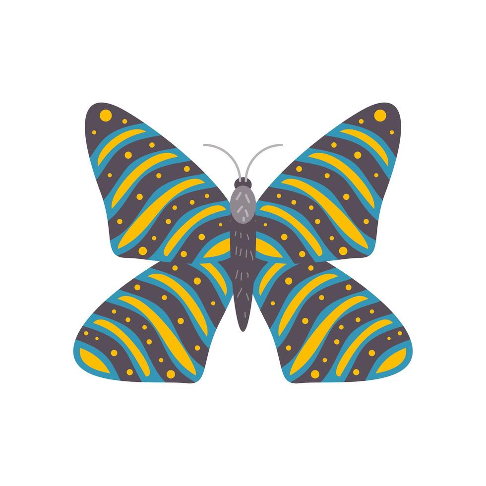 gran animal mariposa vector