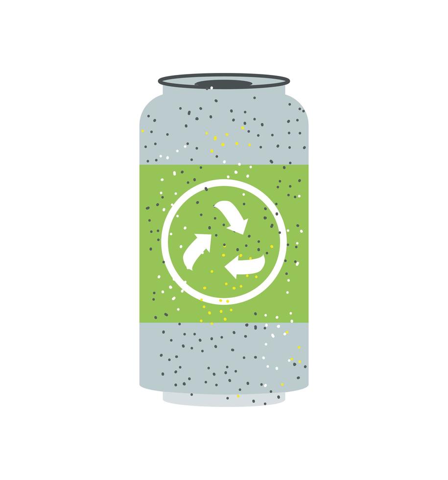 recyclable aluminum can vector