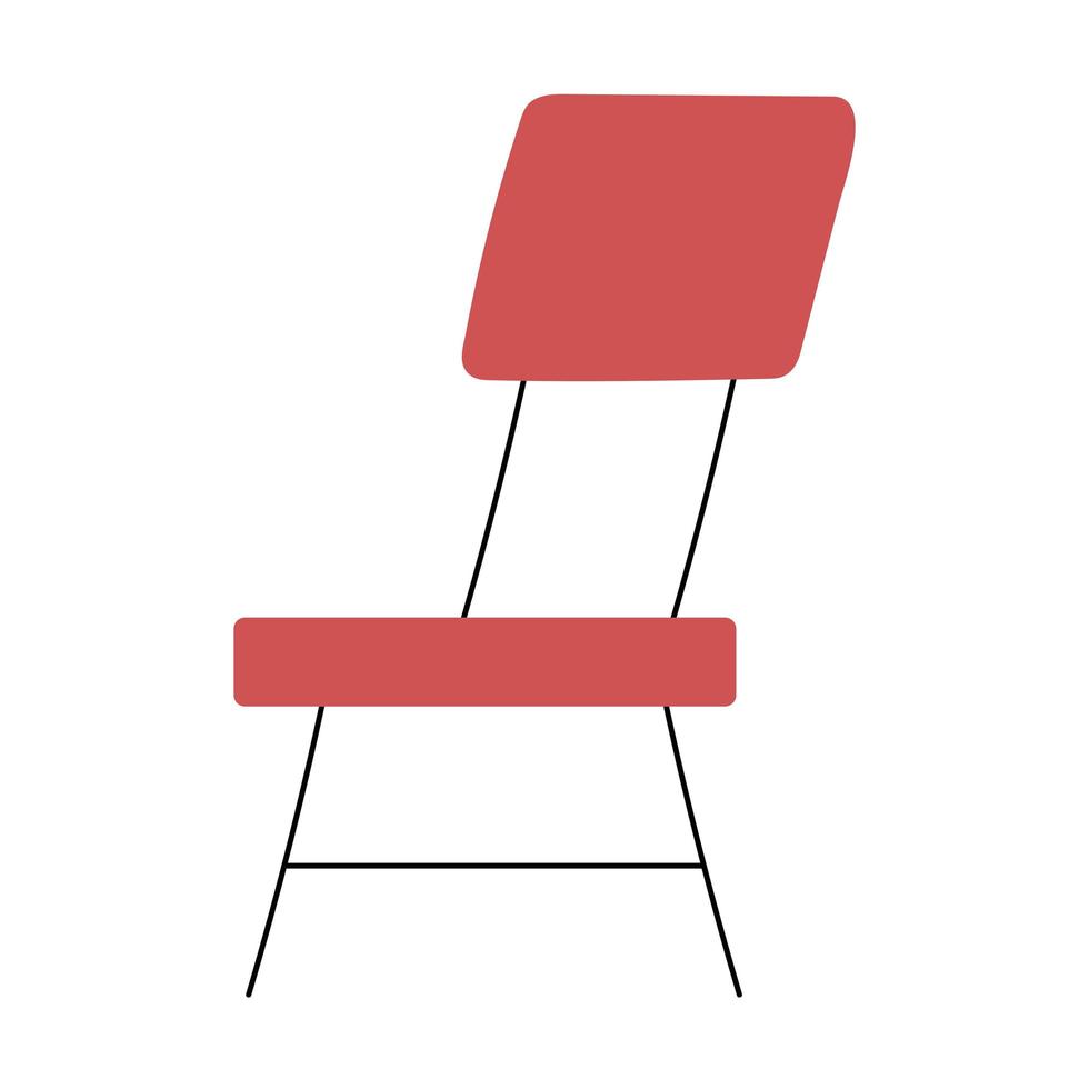 icono de muebles de silla vector