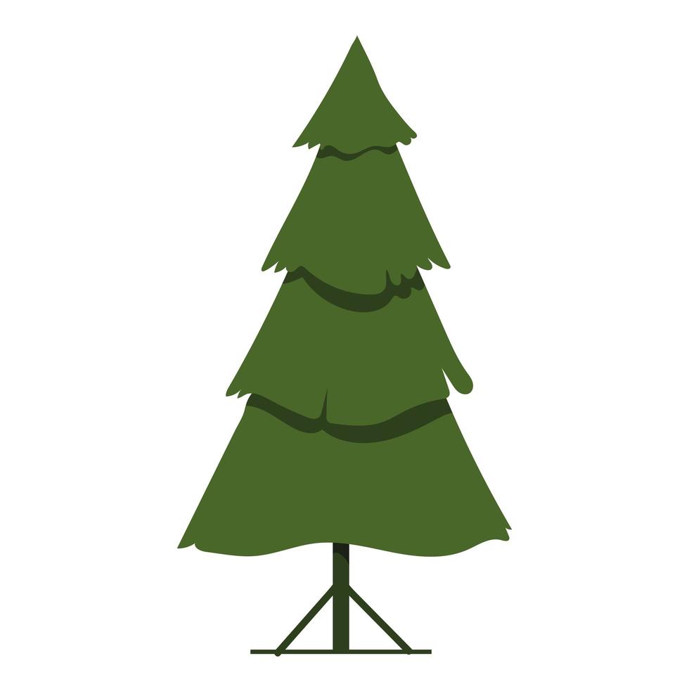 pine tree decoration vector