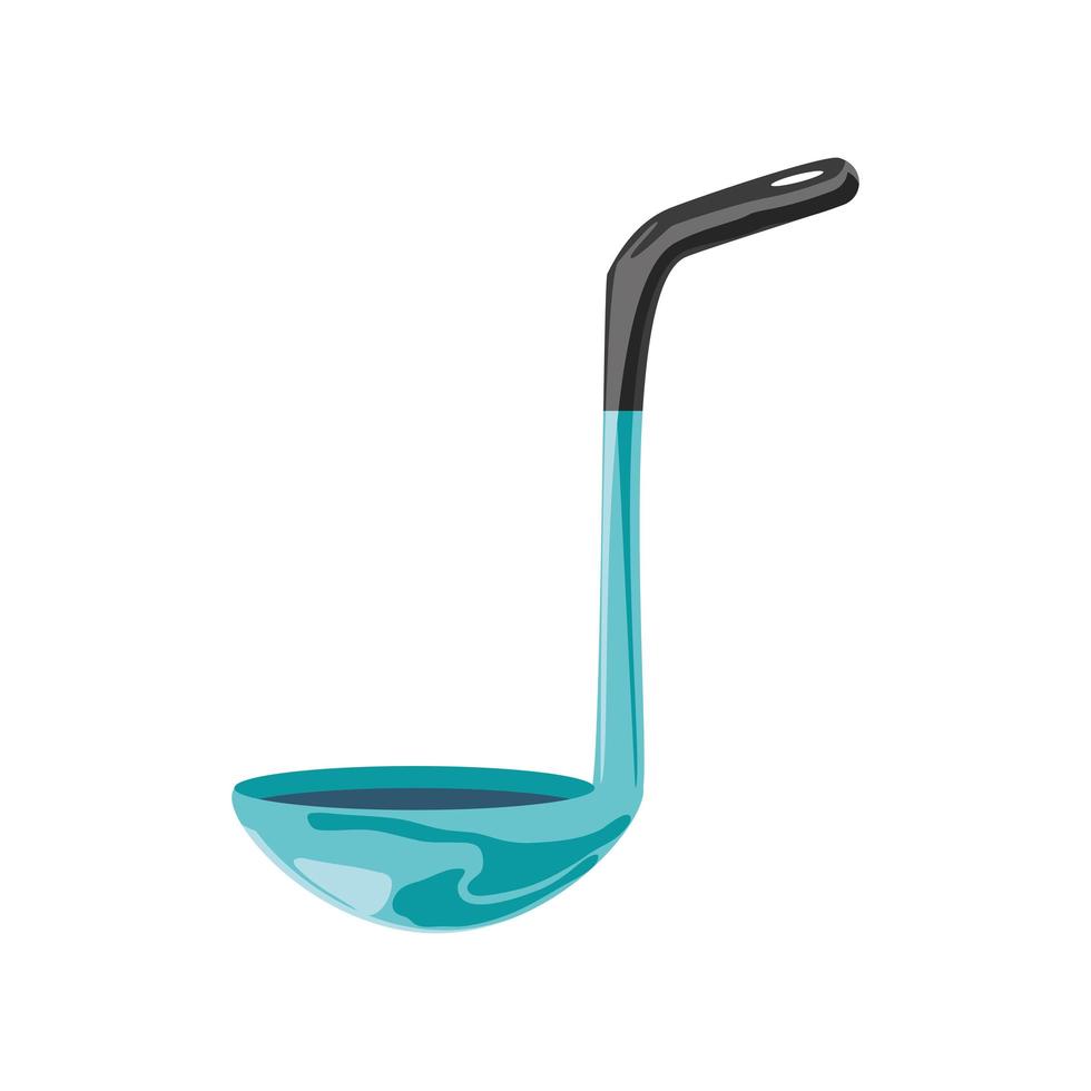 kitchen ladle utensil vector