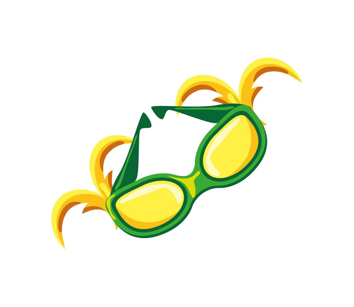 mardi gras glasses vector