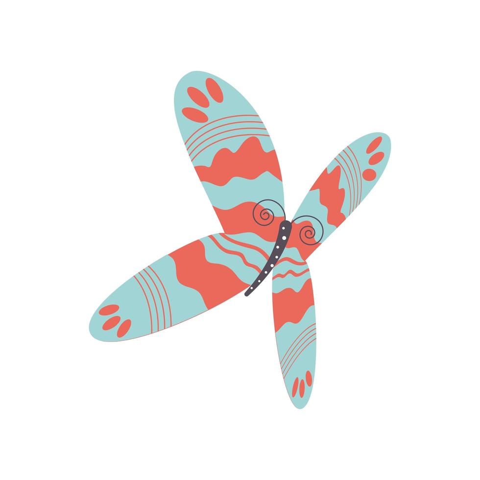 delicate butterfly icon vector