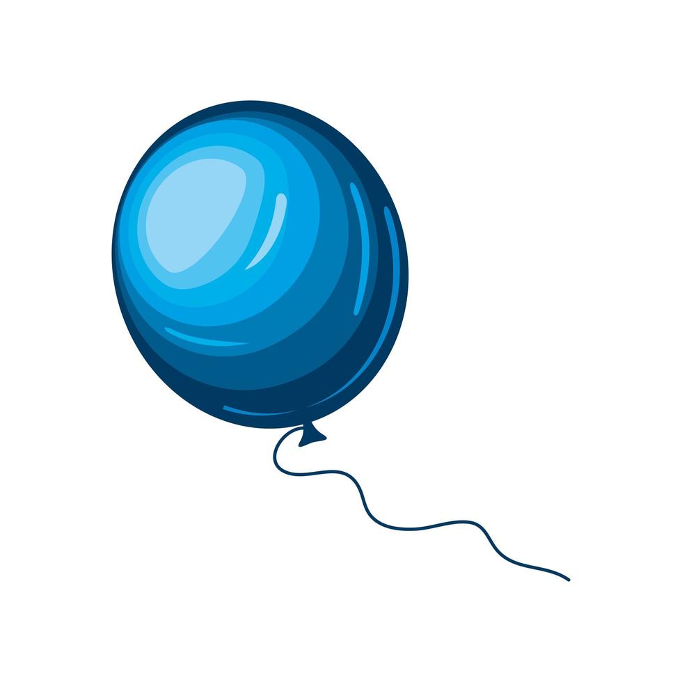 icono de globo azul vector
