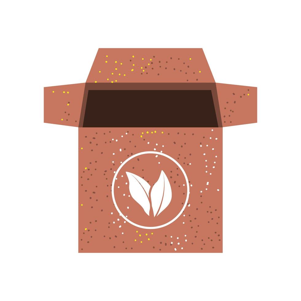 ecology cardboard box vector