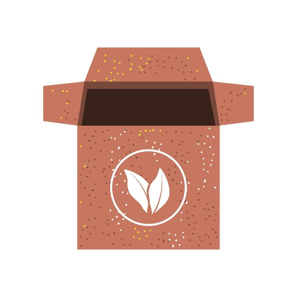 ecology cardboard box vector