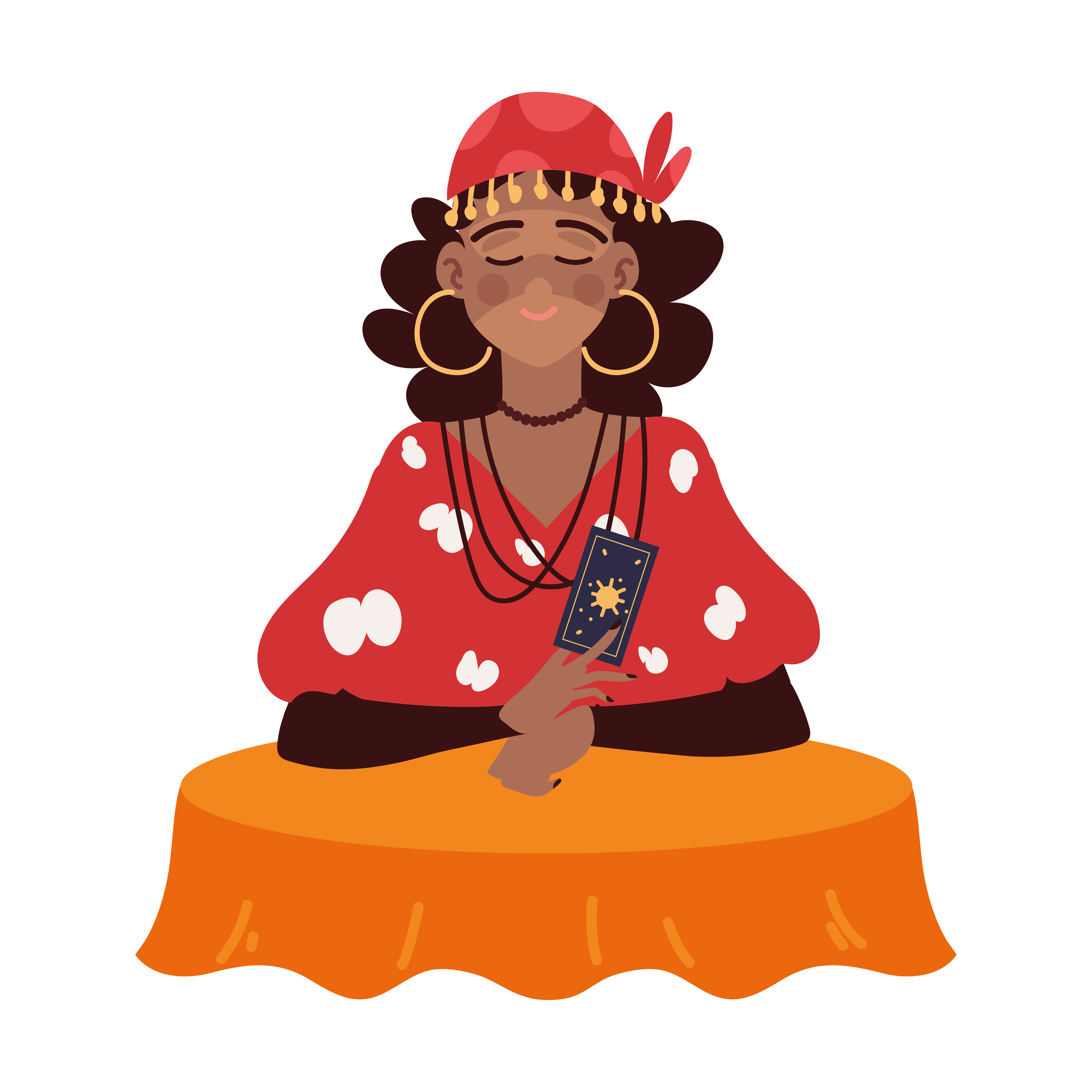 Gypsy oracle character 6211547 vector art at vecteezy