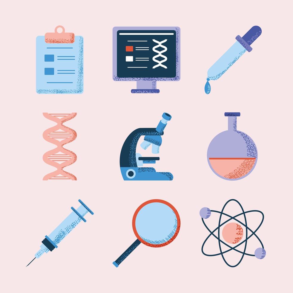 adn ciencia genetica vector