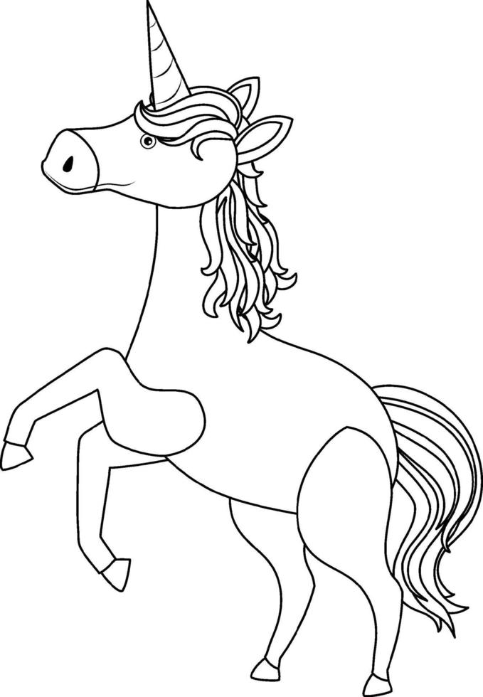 Black and white doodle character vector