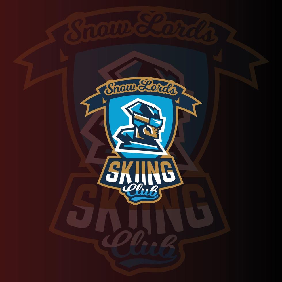 Sking club E-sports Gaming logo vector template. Gaming Logo. sports logo design