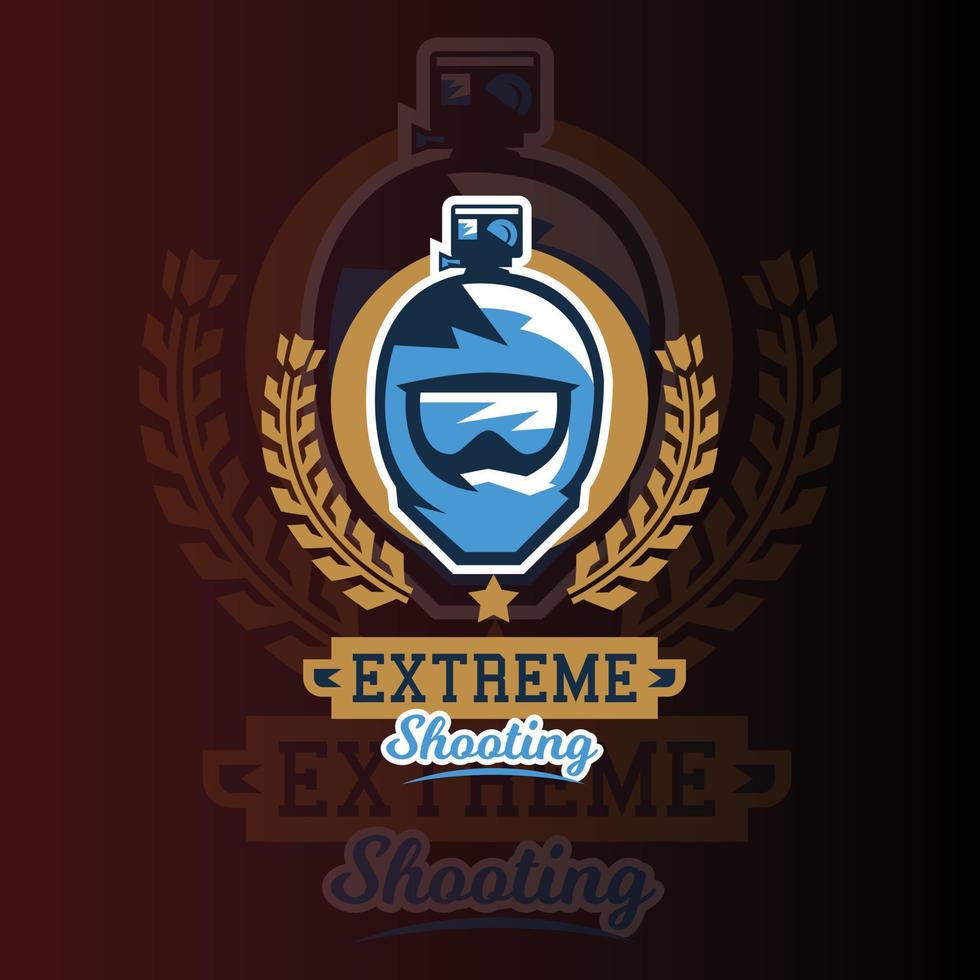 Shooting badge E-sports Gaming logo vector template. Gaming Logo. sports logo design