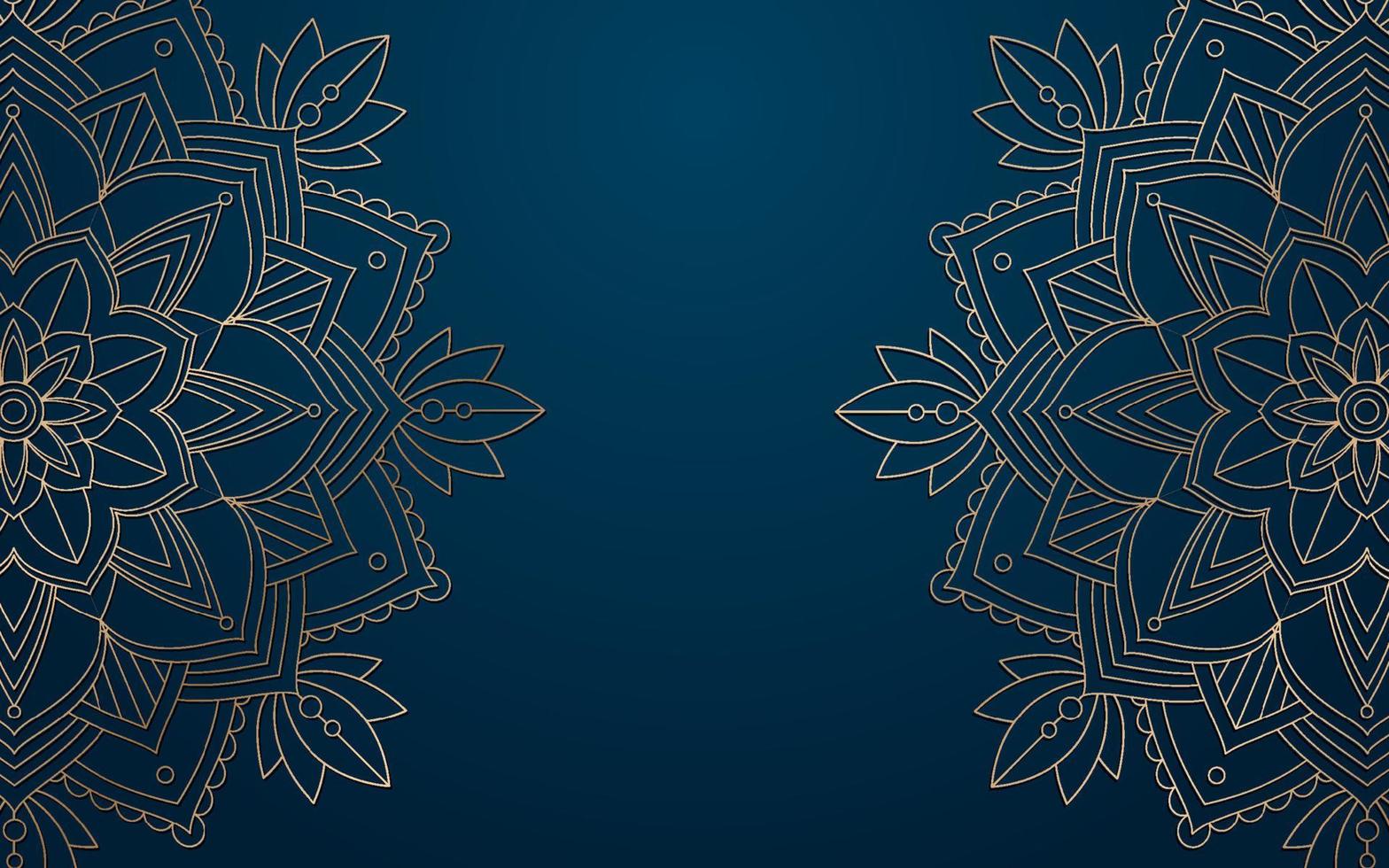 hermosa plantilla de fondo de mandala vector