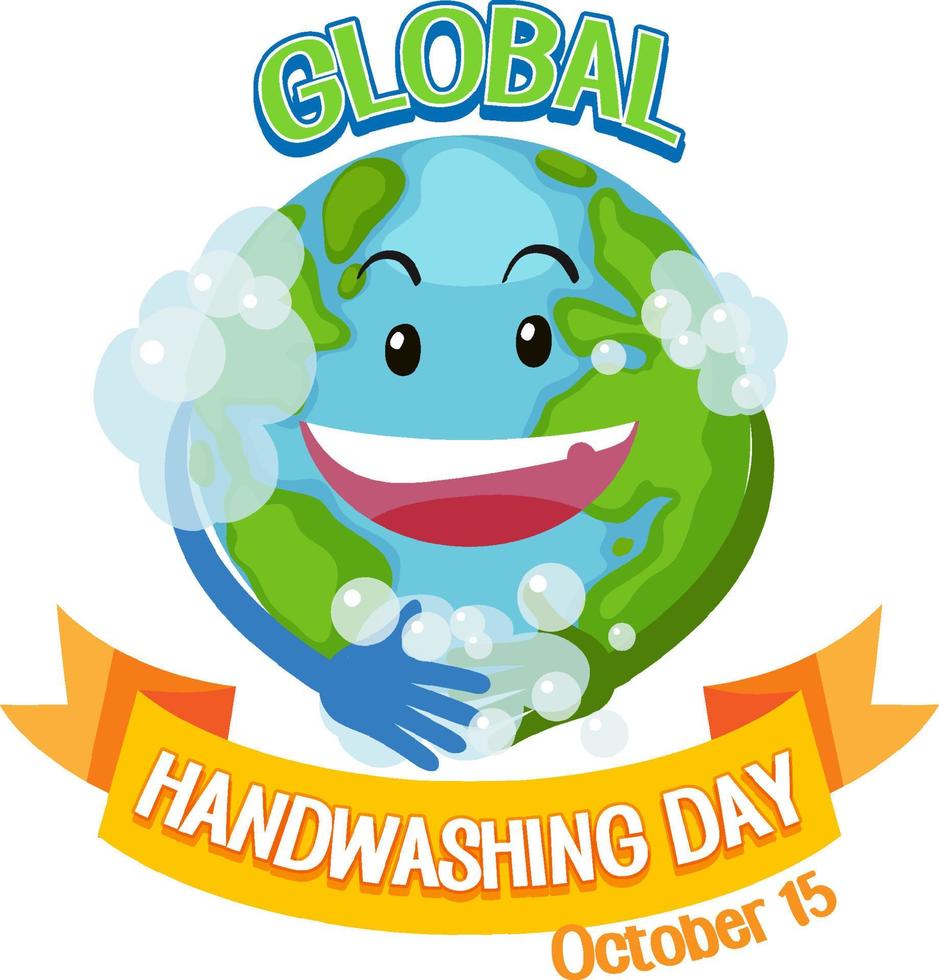 Global Handwashing Day banner design vector