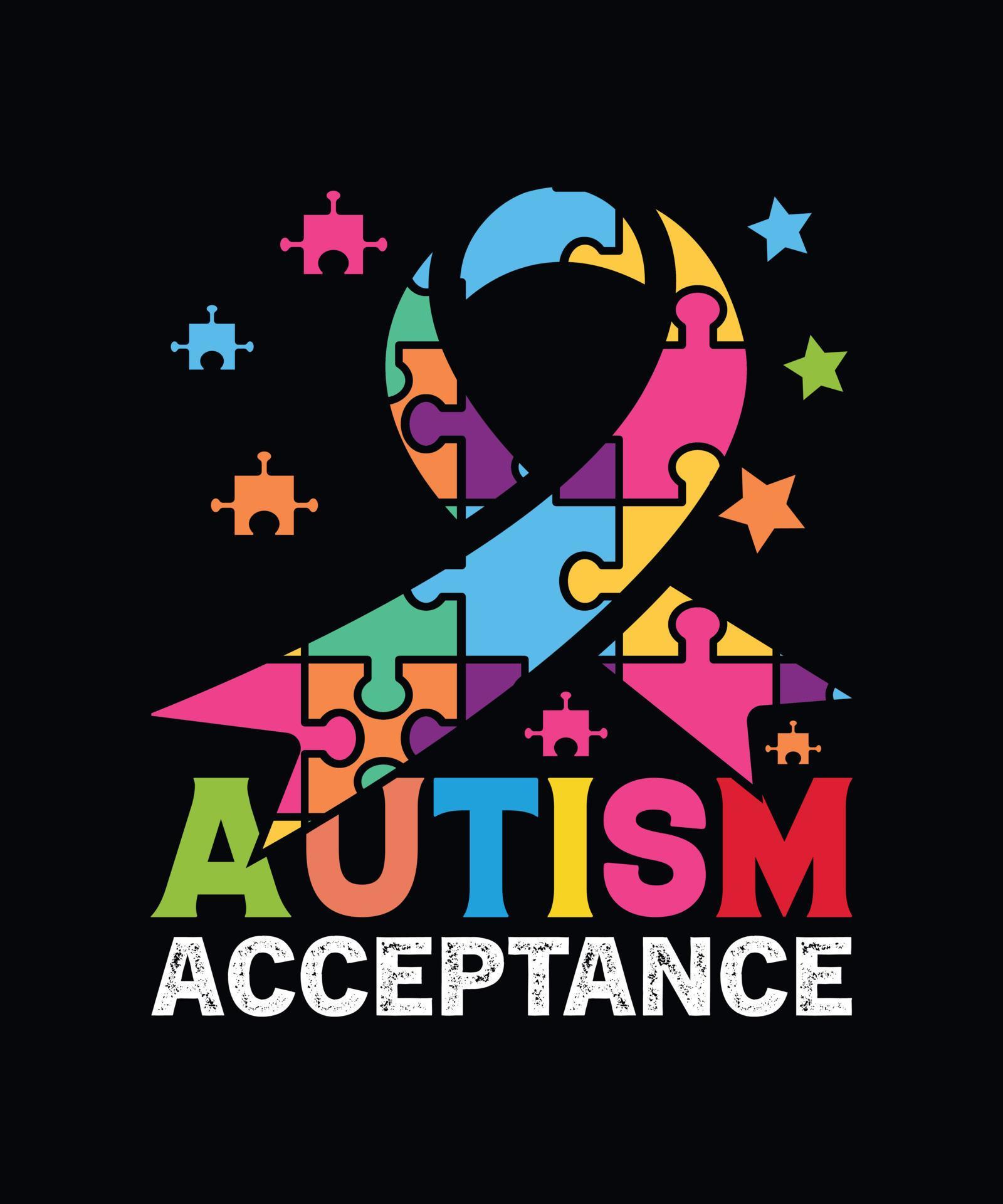 Autism acceptance design 6212280 Vector Art at Vecteezy
