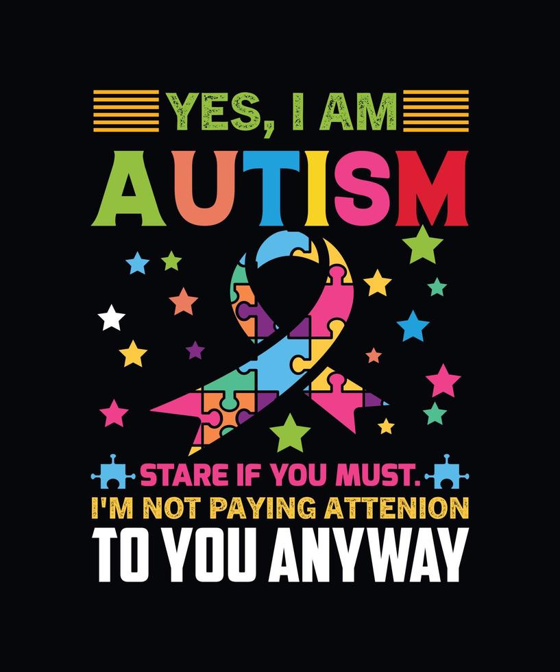Yes, I am Autism vector