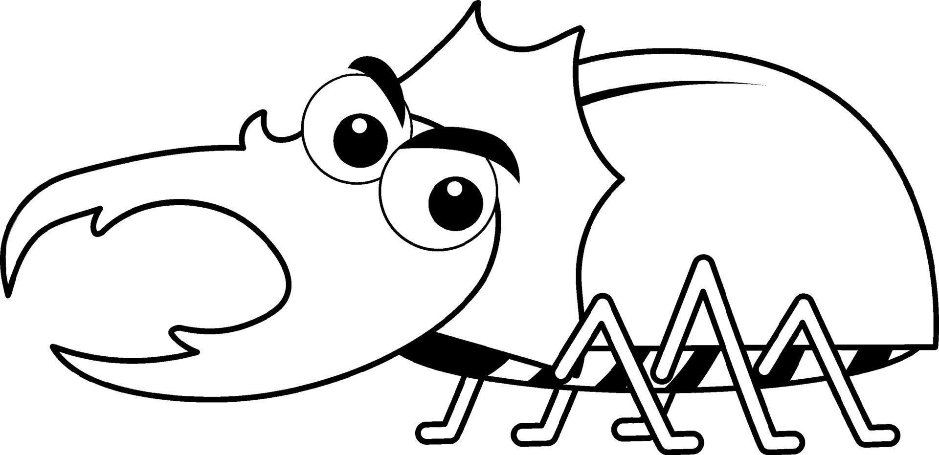 Black and white doodle character vector
