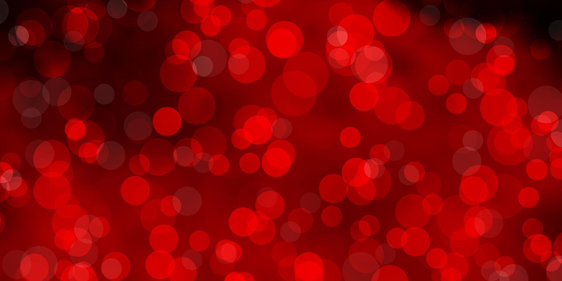 Dark Red vector layout with circle shapes.