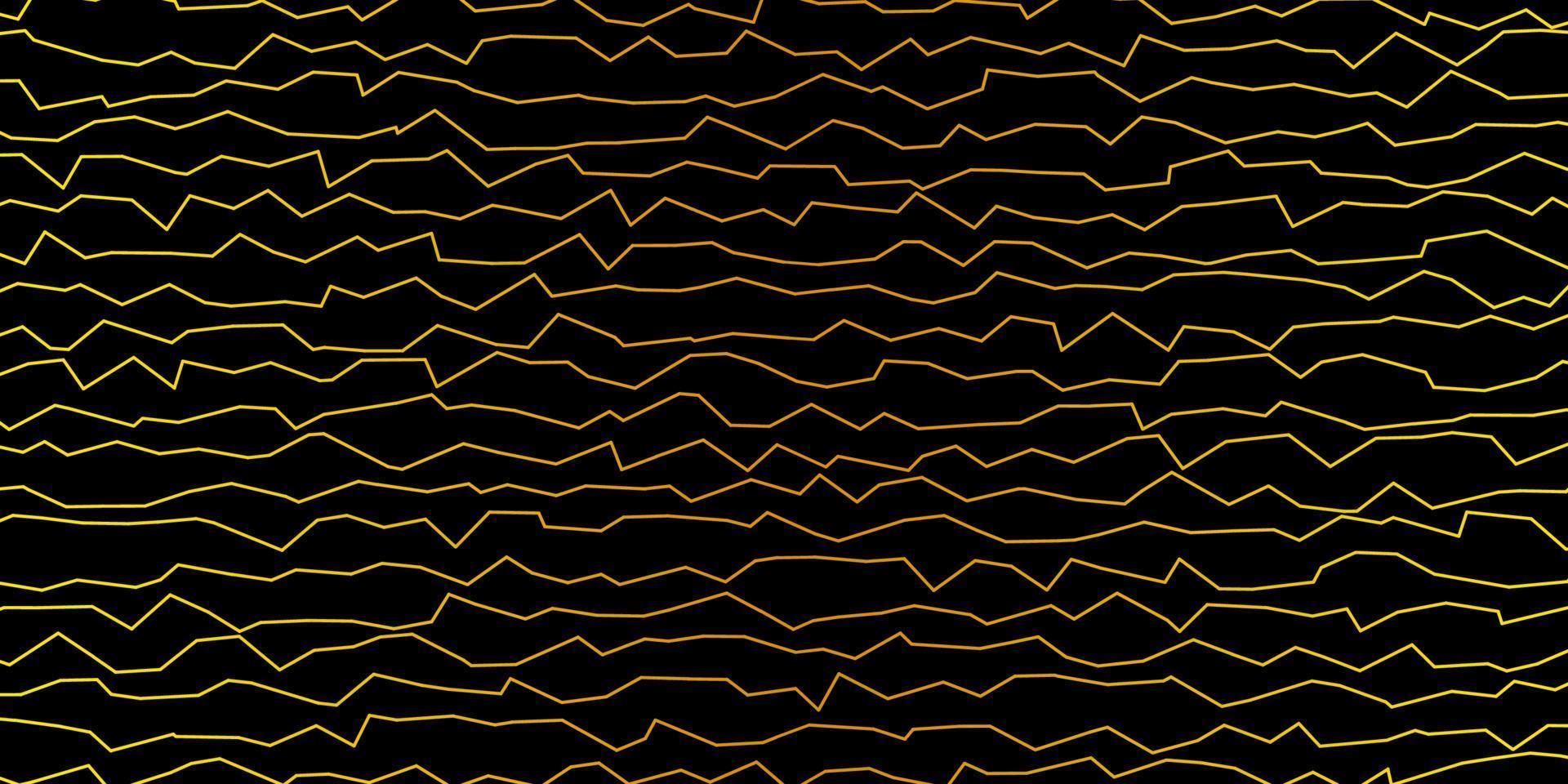 fondo vectorial amarillo oscuro con curvas. vector