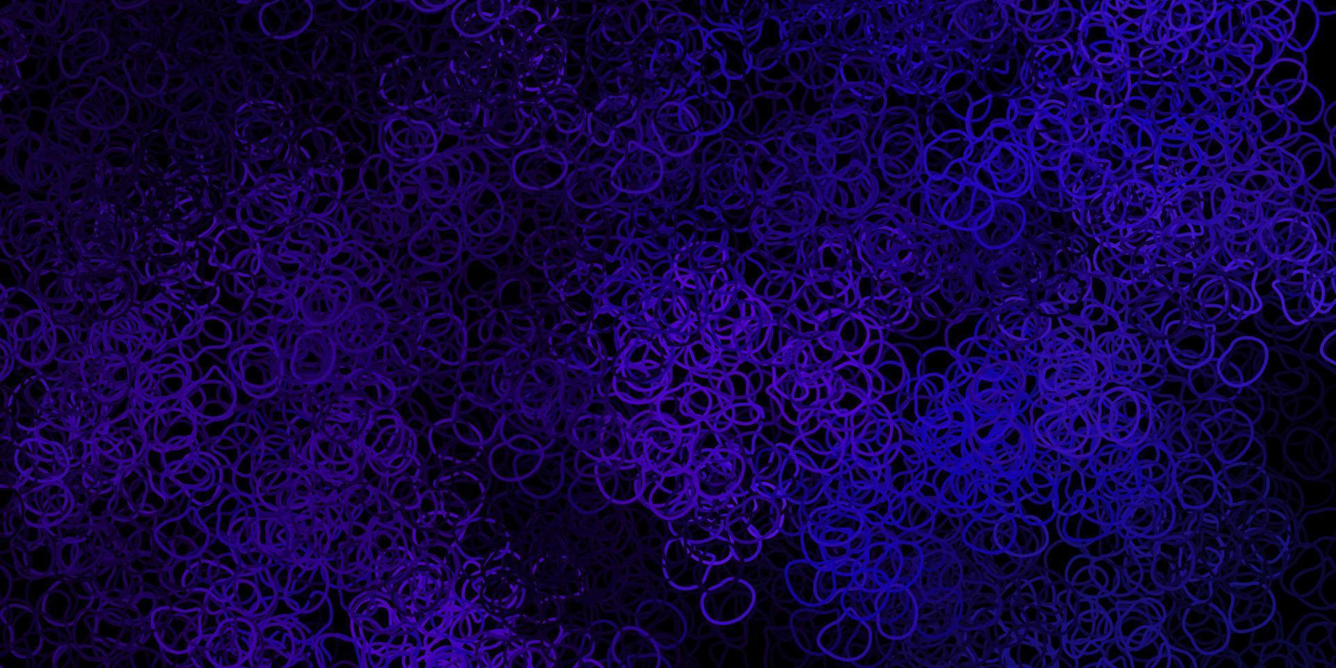 Dark purple vector background with random forms.