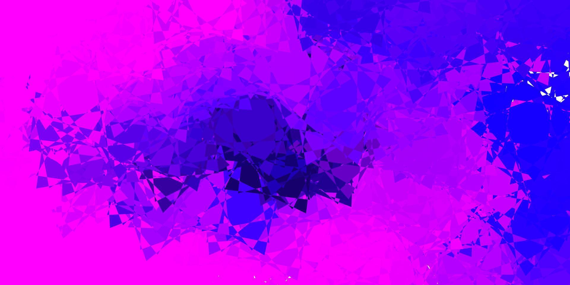 Light Purple, Pink vector template with triangle shapes.