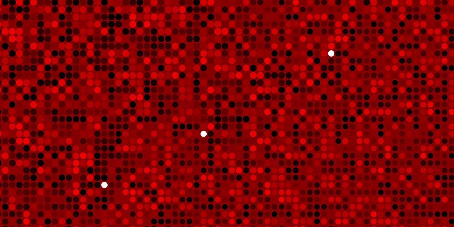 Dark Red vector pattern with spheres.