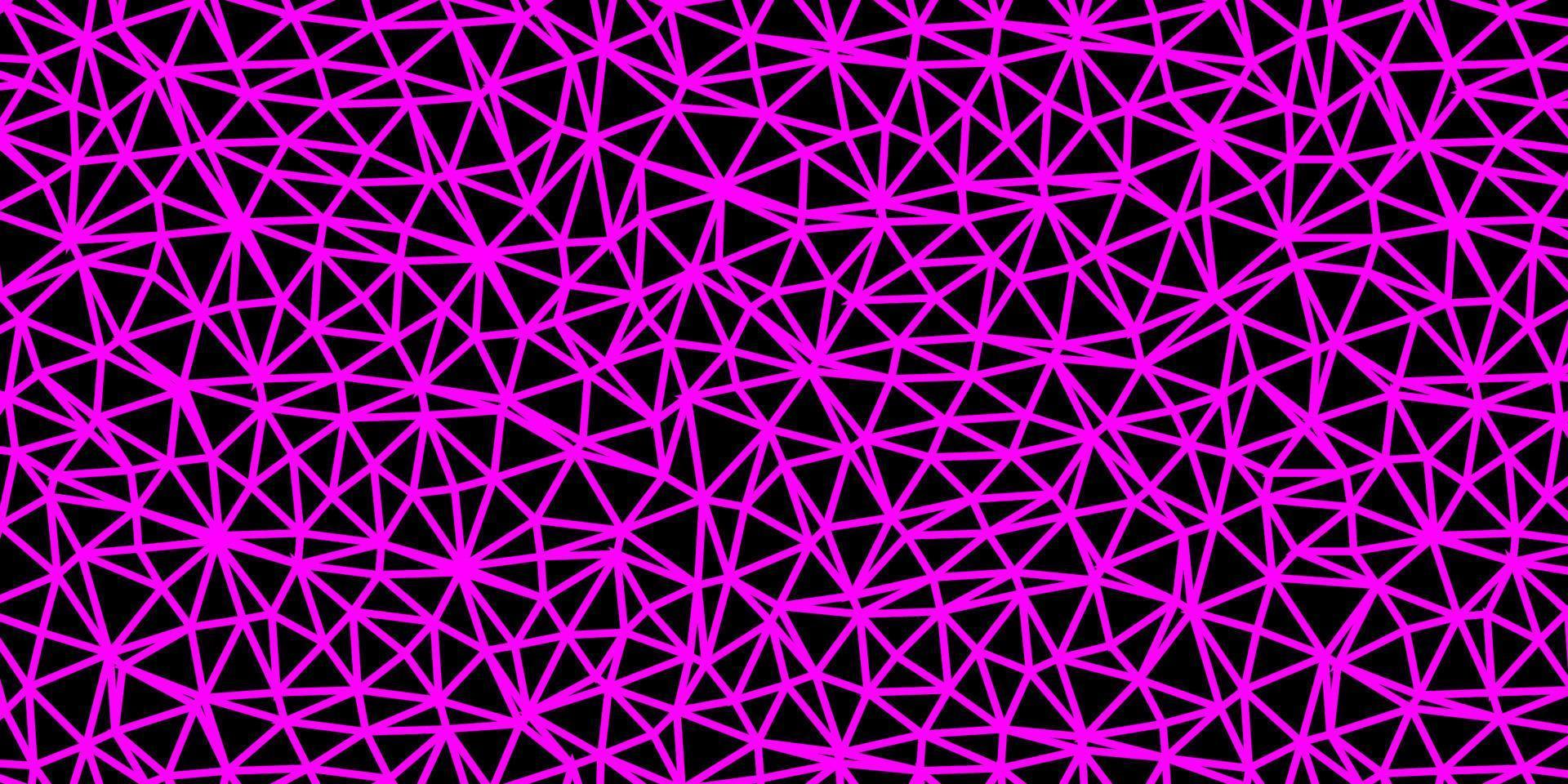 Light purple vector triangle mosaic template.