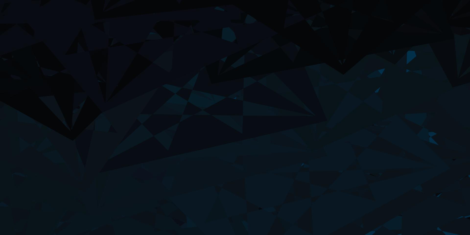 Dark Green vector backdrop with triangles, lines.