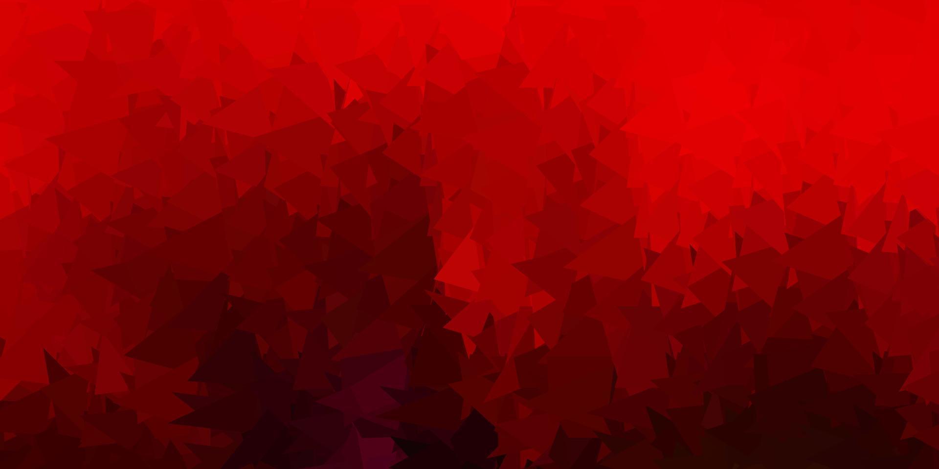 Fondo de triángulo abstracto vector multicolor oscuro.