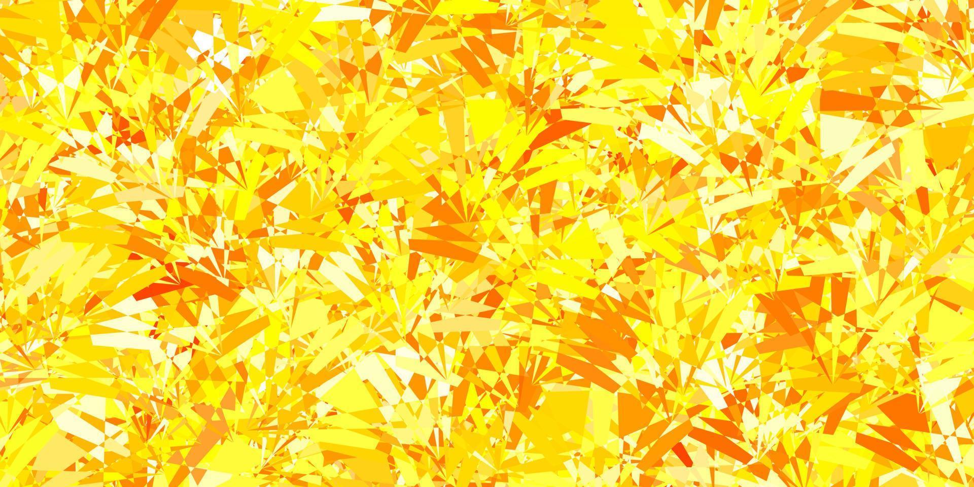 Light Orange vector backdrop with triangles, lines.