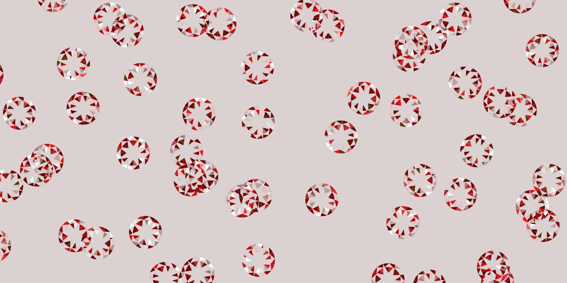 Light red vector texture with disks.