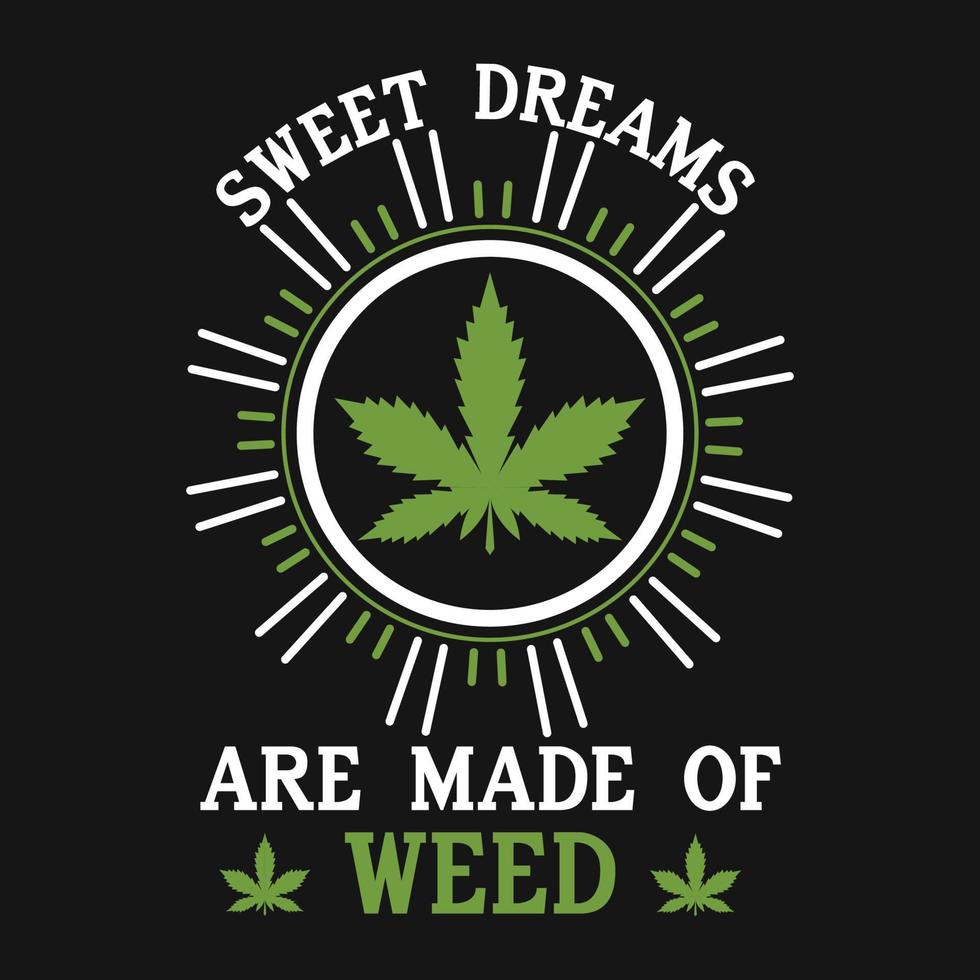 vector de camiseta de stoner de marihuana de marihuana