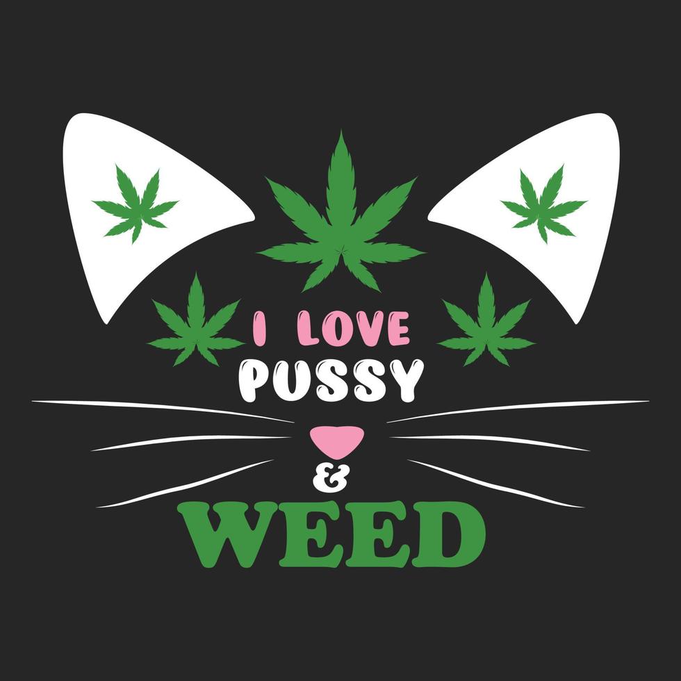 vector de camiseta de stoner de marihuana de marihuana