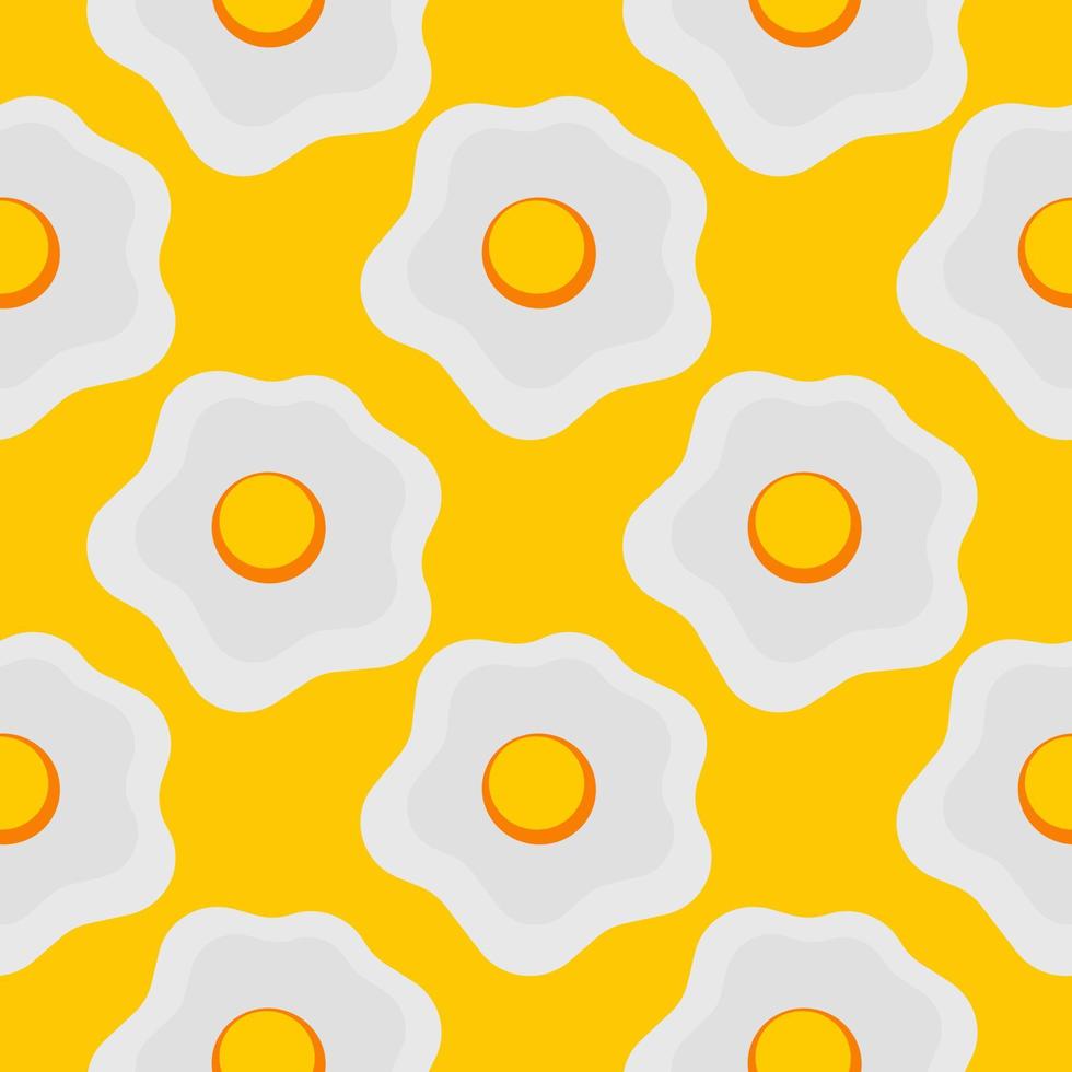 fried egg seamless pattern vector