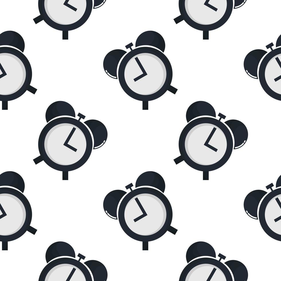 alarm clock seamless pattern vector