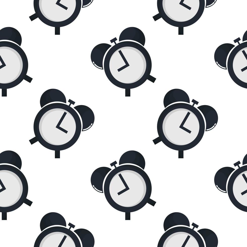 alarm clock seamless pattern vector