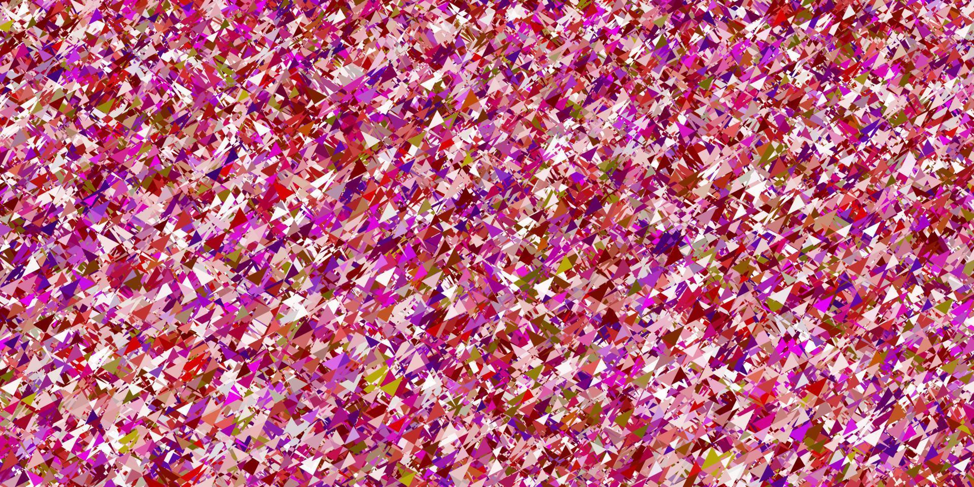 Light pink, yellow vector background with polygonal forms.