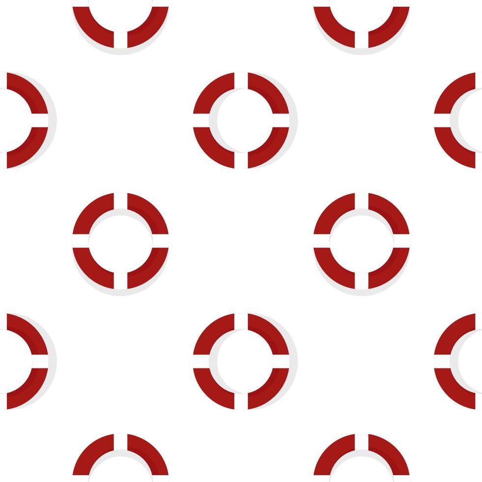 lifebuoy seamless pattern on beach theme vector